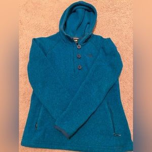 North Face fleece hoodie